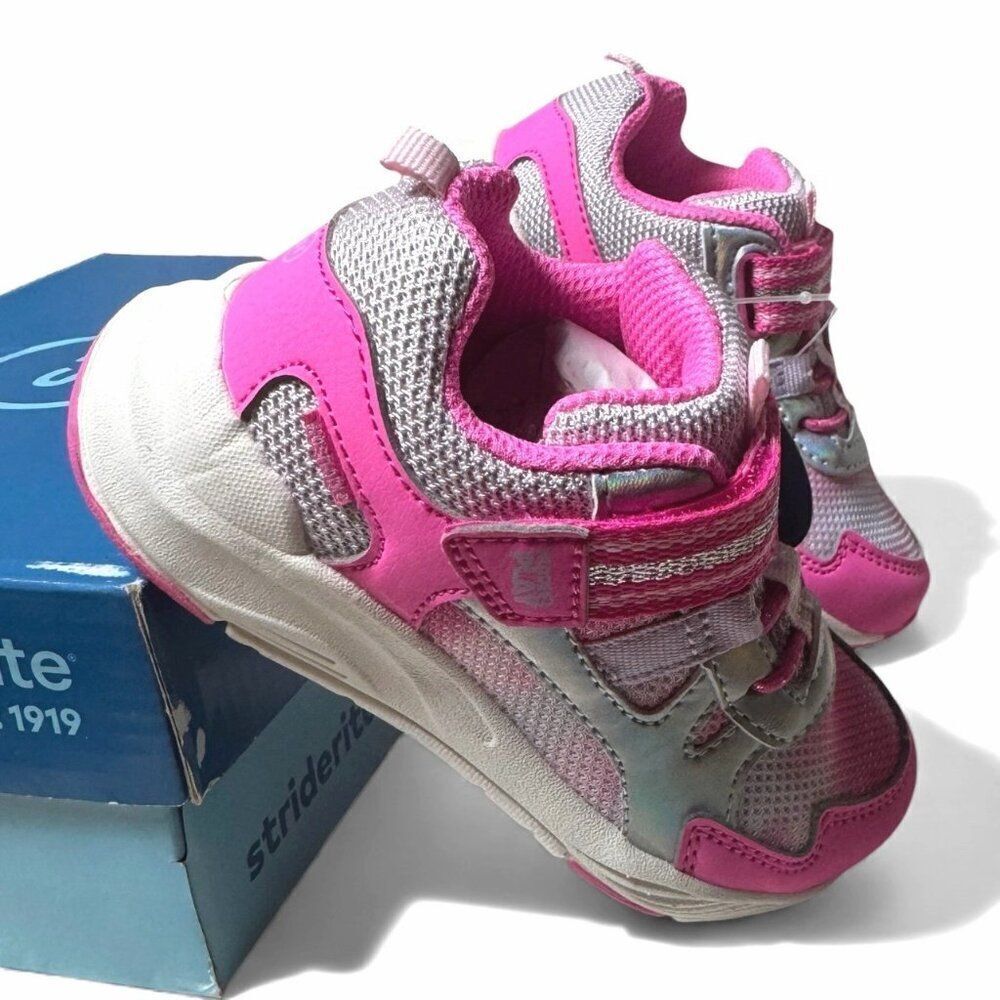 Stride Rite Toddler Girls M2P Player Supportive Sneakers Shoes Size 8 WIDE APMA - Picture 6 of 11